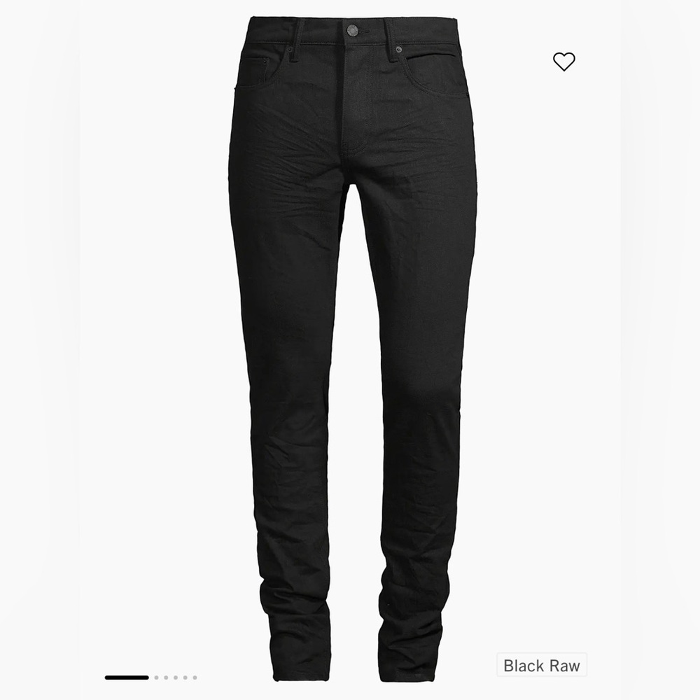 Purple Brand P001 Black Resin Skinny Jeans. Sz34x34-0220